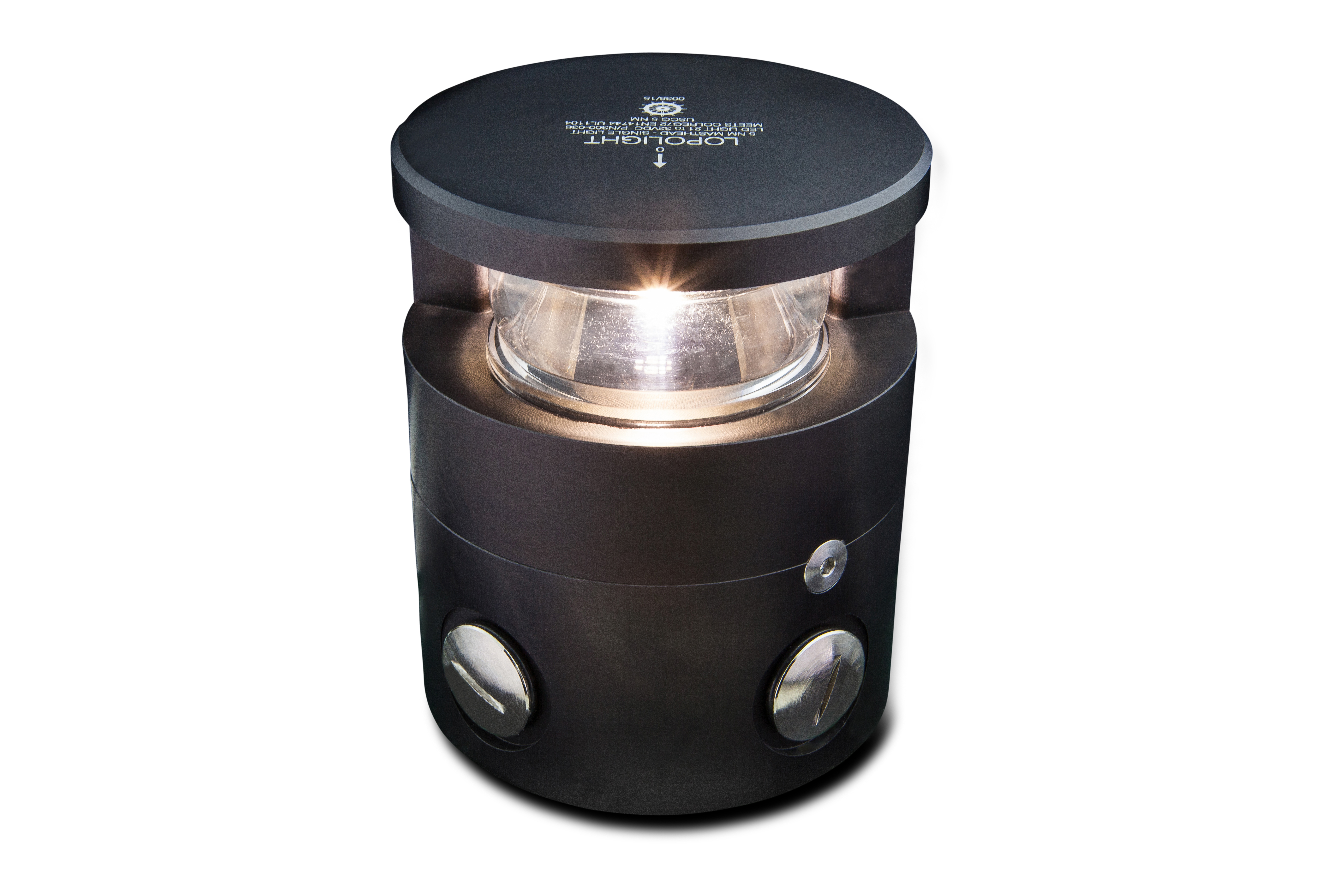 6nm Masthead, hor mnt, black anodized